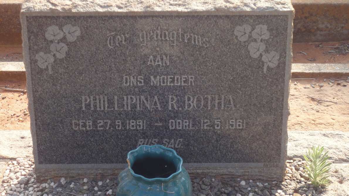 BOTHA Phillipina R. 1891-1961