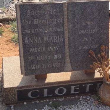 CLOETE Anna Maria -1961
