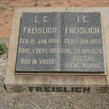 FREISLICH L.C. 1896-1953 &amp; I.E. 1905-1976
