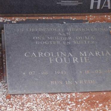 FOURIE Carolina Maria 1943-1999