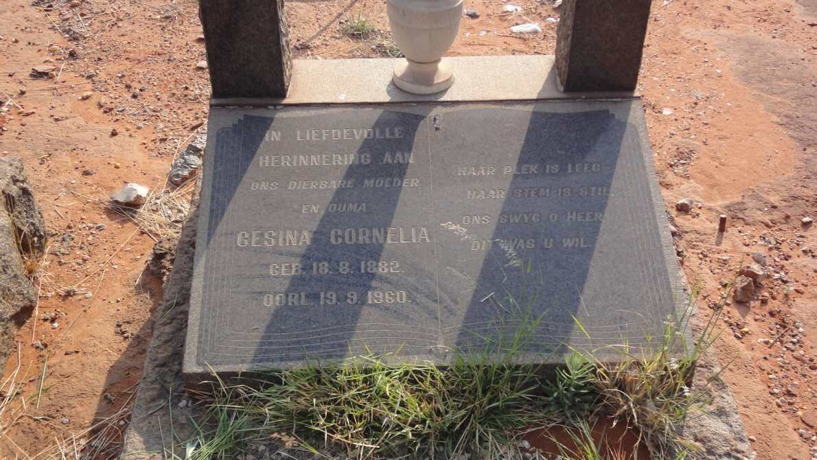 HARMSE Gesina Cornelia 1882-1960