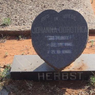HERBST Johanna Dorothea nee DU PLOOY 1941-1966