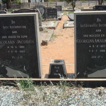 JACOBS Nicolaas Jacobus 1881-1965 &amp; Georgina Amalia Louisa 1877-1966