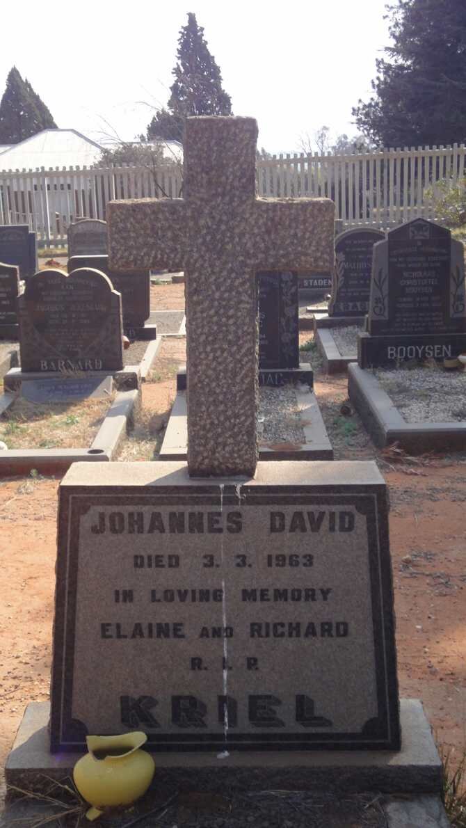 KRIEL Johannes David -1963