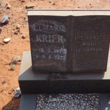 KRIEK Elmarie 1970-1971