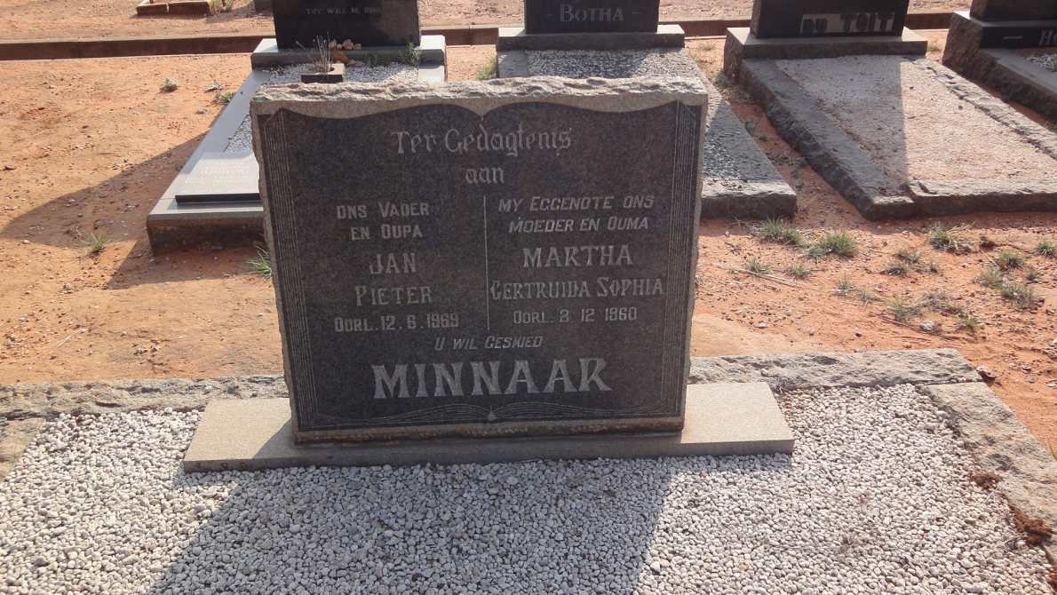 MINNAAR Jan Pieter -1969 &amp; Martha Gertruida Sophia -1960