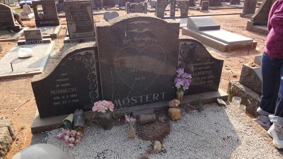 MOSTERT Albertus 189?-1963 &amp; Huibrecht 1896-1988