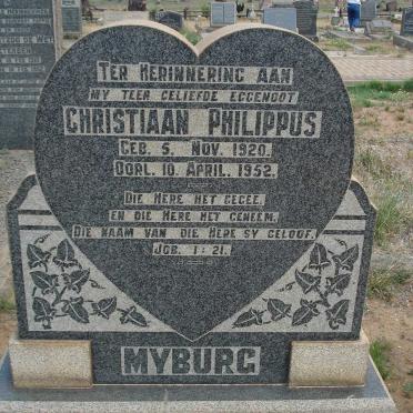 MYBURG Christiaan Philippus 1920-1952