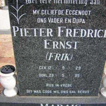 MARAIS Pieter Fredrick Ernst 1929-1985