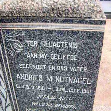 NOTNAGEL Andries M 1910-1962