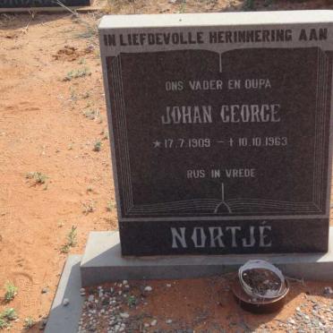 NORTJE Johan George 1909-1963
