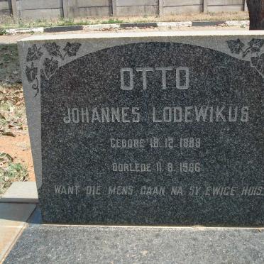OTTO Johannes Lodewikus 1888-1966