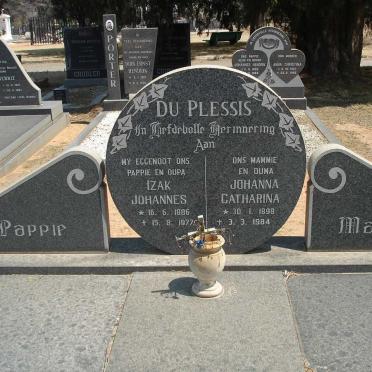 PLESSIS Izak Johannes, du 1886-1977 &amp; Johanna Catharina 1898-1984