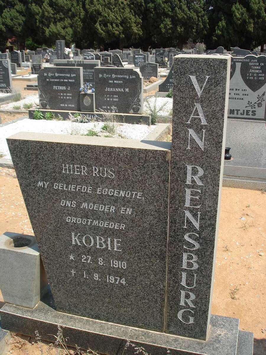 RENSBURG Kobie, van 1910-1974