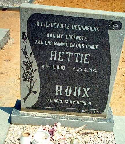 ROUX Hettie 1908-1974