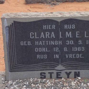STEYN Clara I.M.E.L. nee HATTINGH 1894-1963