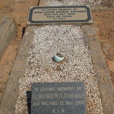 STAGMAN John Jacob George -1938