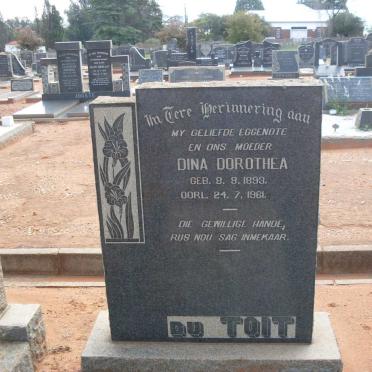 TOIT Dina Dorothea, du 1893-1961