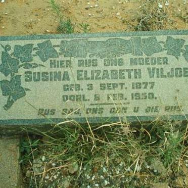 VILJOEN Susina Elizabeth 1877-1950