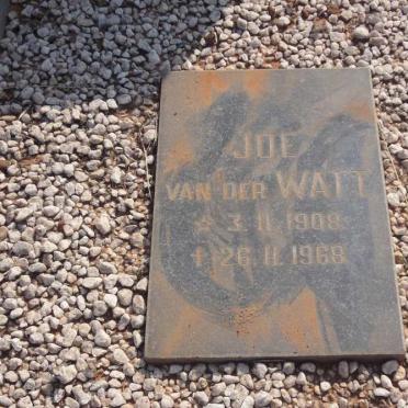 WATT Joe, van der 1908-1968