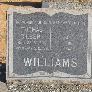 WILLIAMS Thomas Gilbert 1905-1970