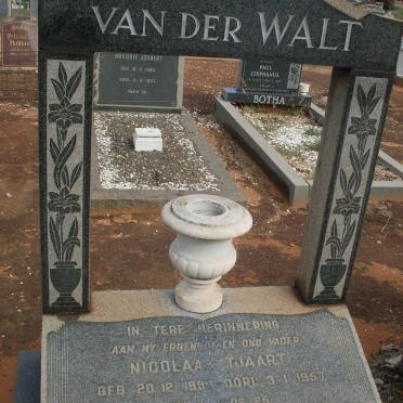 WALT Nicolaas Tjaart, van der 189?-1957