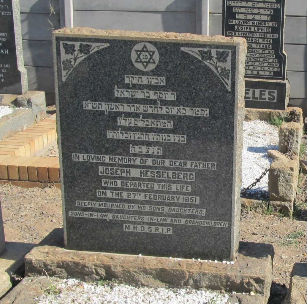 HESSELBERG Joseph -1951