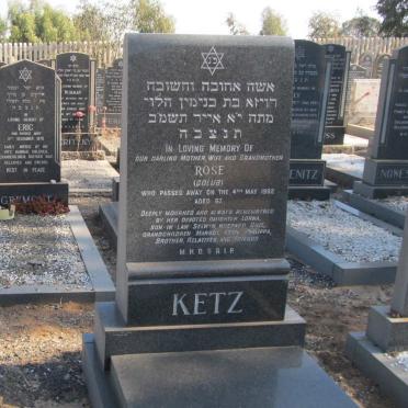 KETZ Rose nee GOLUB -1982