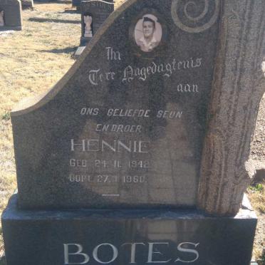 BOTES Hennie 1942-1960