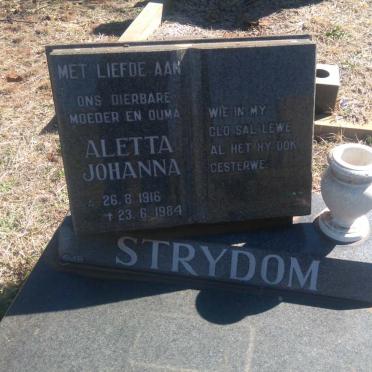 STRYDOM Aletta Johanna 1916-1984