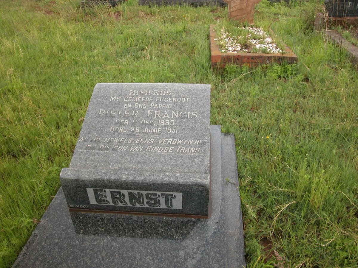 ERNST Pieter Francis 1883-1951