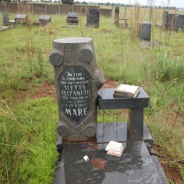 MARE Aletta Elizabeth nee TERBLANCHE 1922-1969