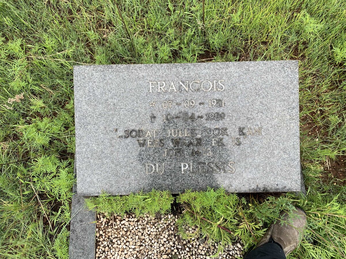 PLESSIS Francois, du 1951-1989