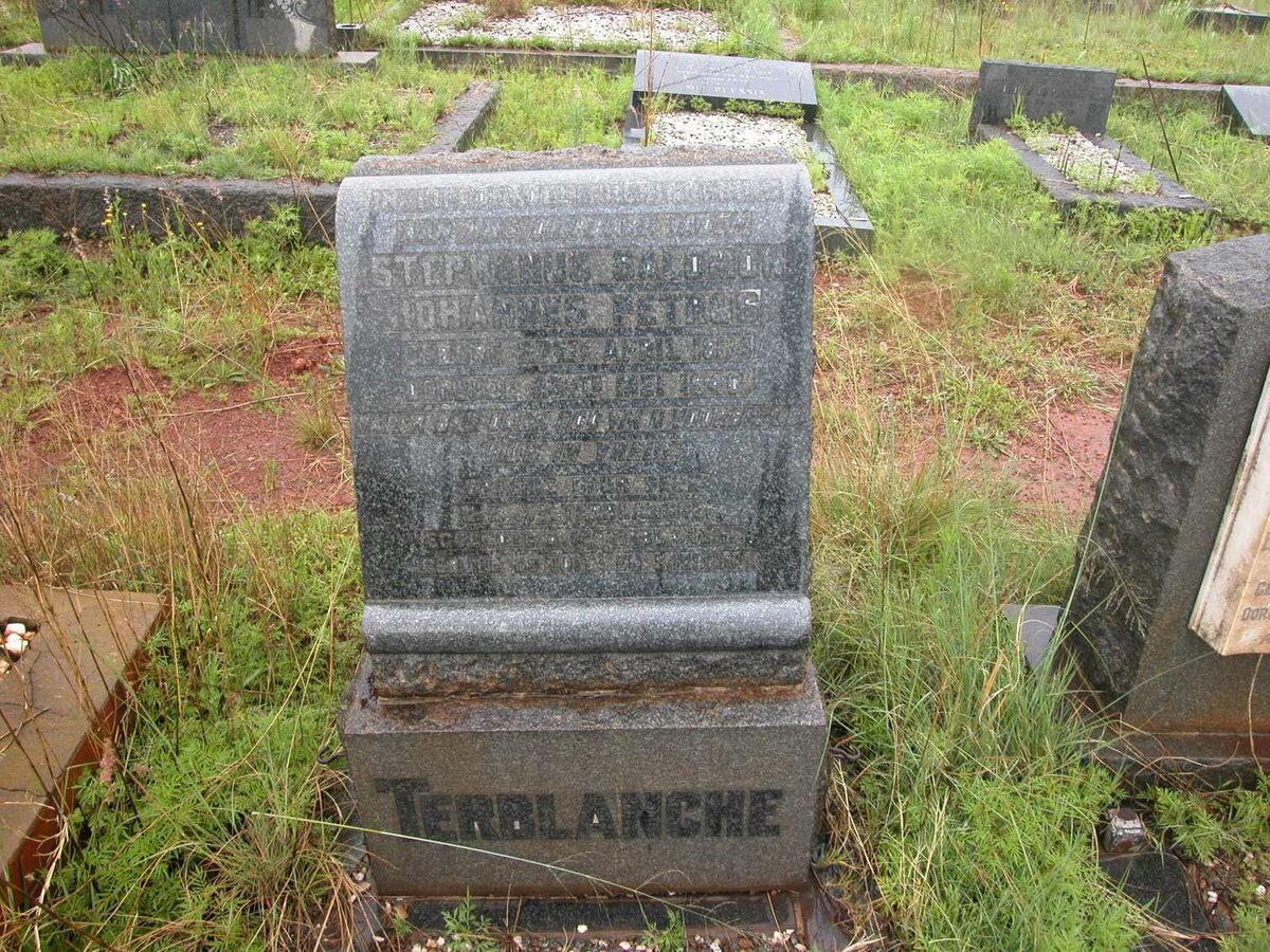 TERBLANCHE Stephanus Salomon Johannes Petrus 18??-1940