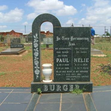 BURGER Paul 1909-1989 &amp; Nelie 1909-2003