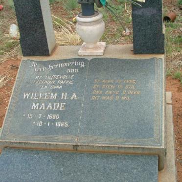 MAADE Willem H.A. 1890-1965