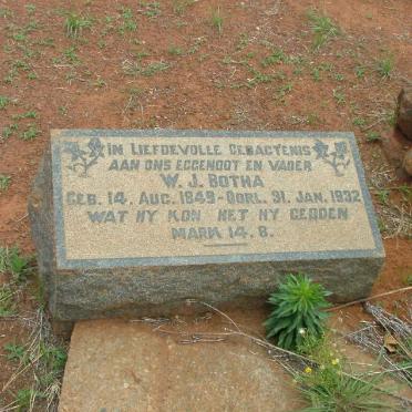 BOTHA W.J. 1849-1932