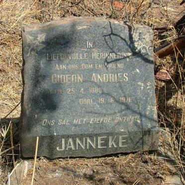 JANNEKE Gideon Andries 1880-1971