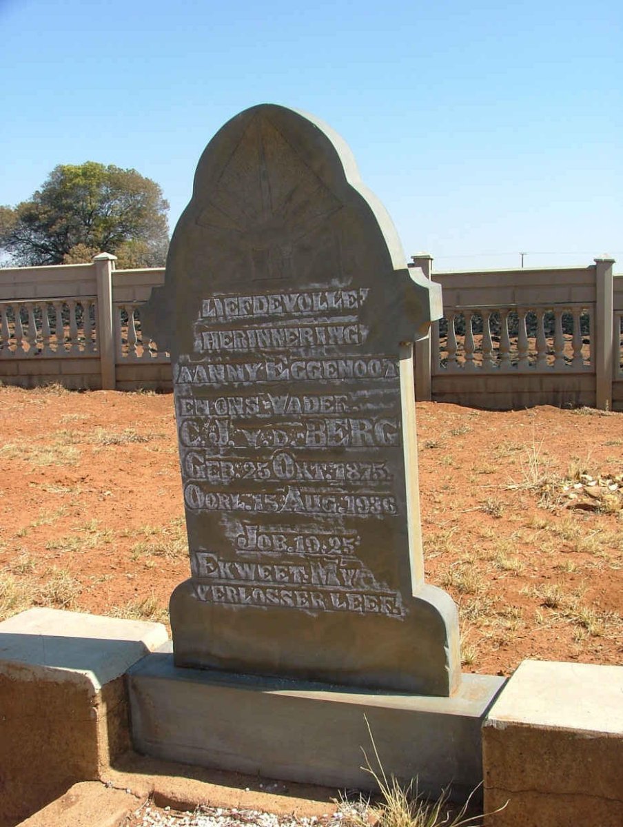 BERG C.J., van den 1875-1925