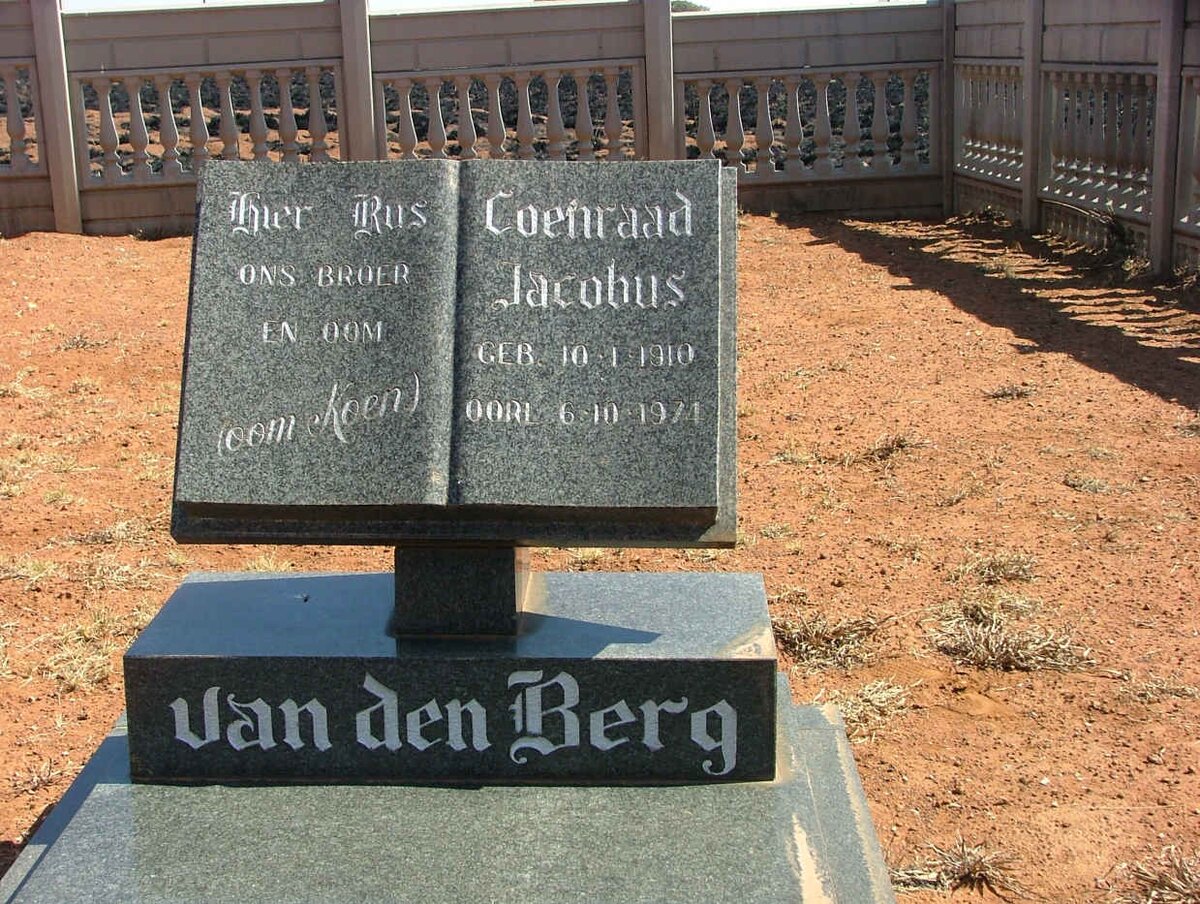 BERG Coenraad Jacobus, van den 1910-1924