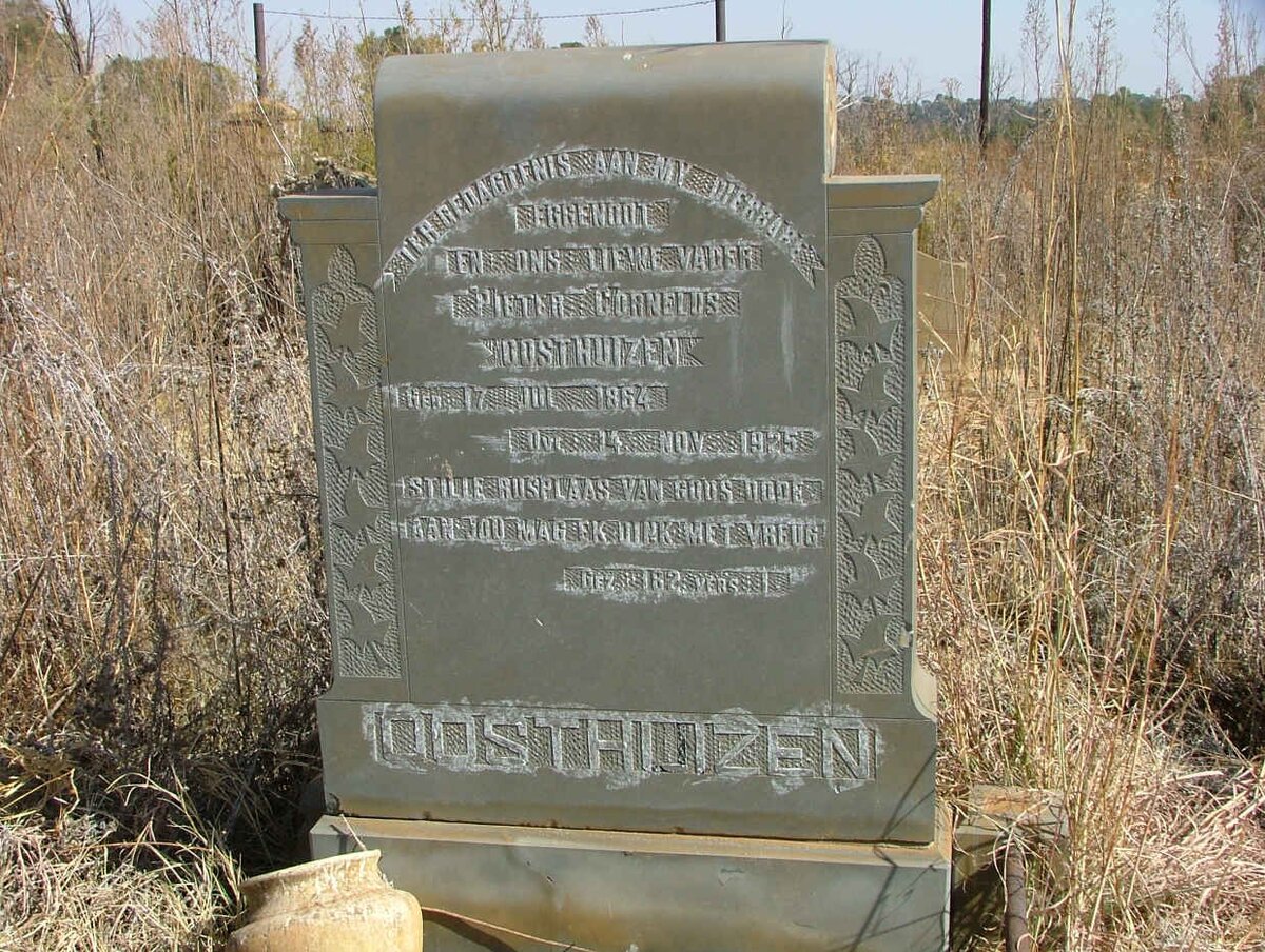 OOSTHUIZEN Pieter Cornelus 1864-1925