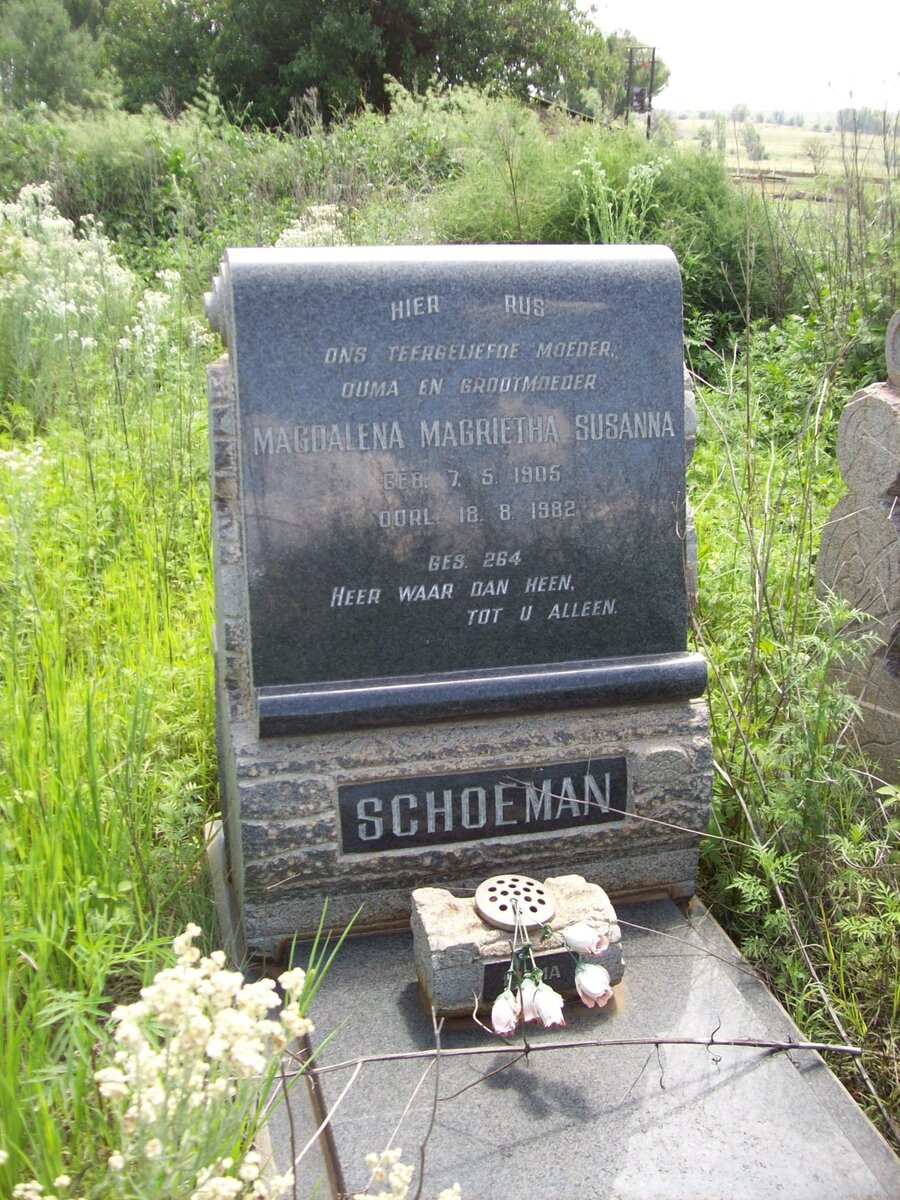 SCHOEMAN Magdalena Magrietha Susanna 1905-1982