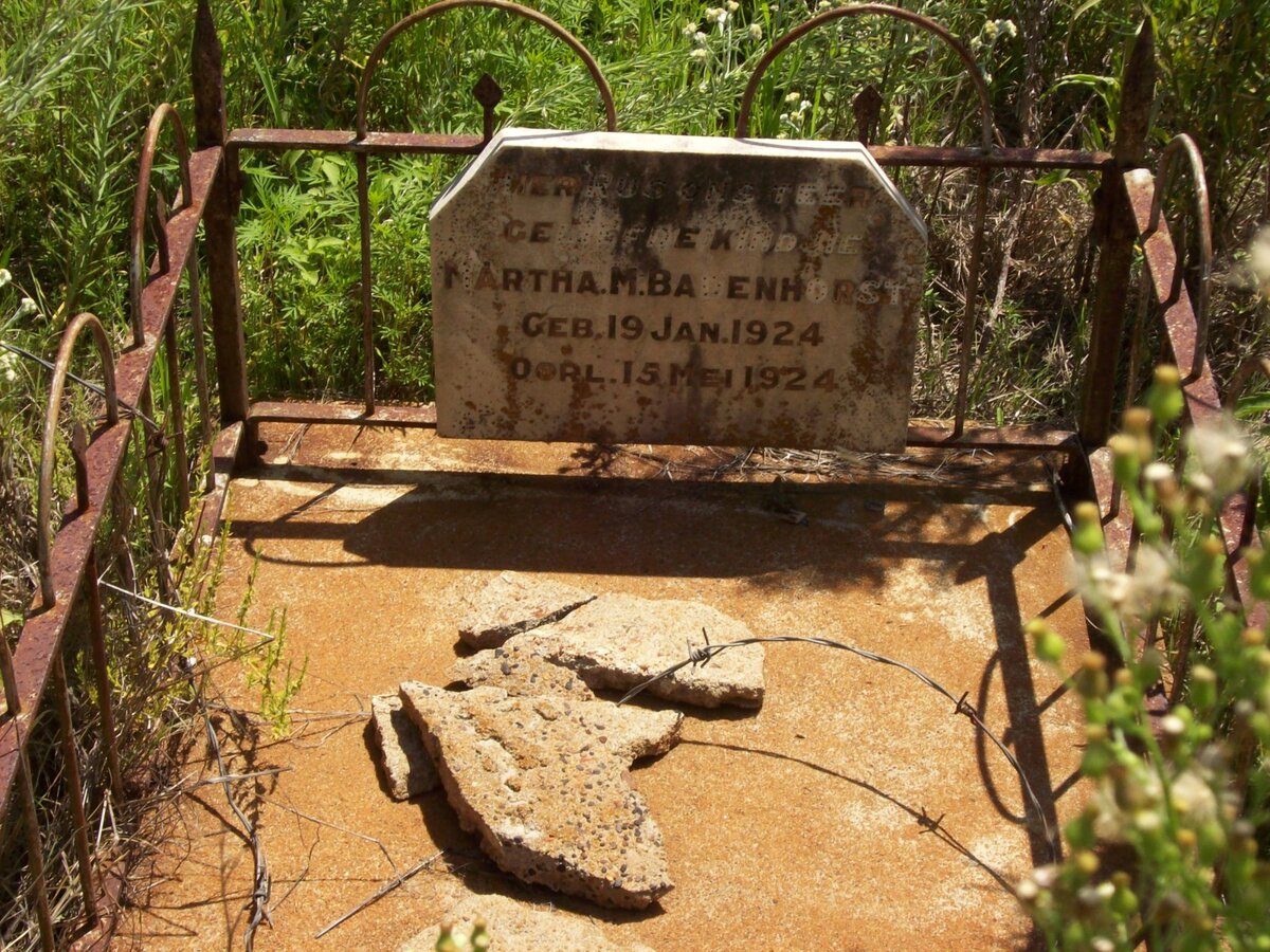 BADENHORST Martha M. 1924-1924