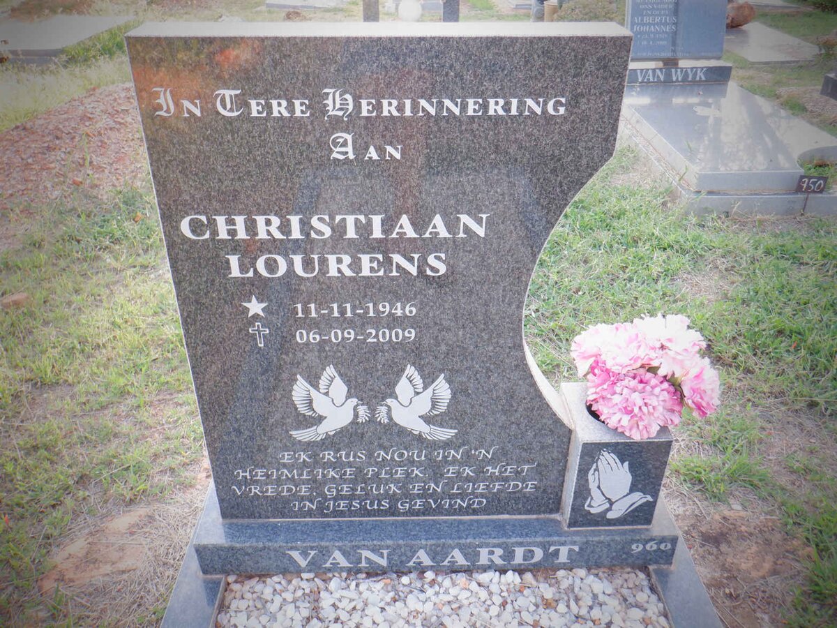 AARDT Christiaan Lourens, van 1946-2009