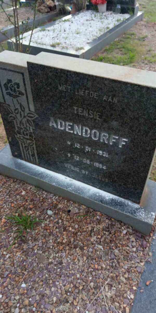 ADENDORFF Tensie 1931-1994