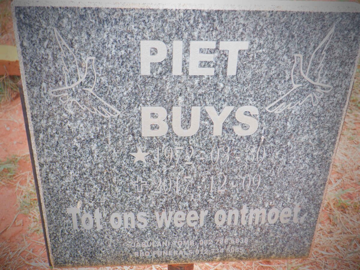BUYS Piet 1972-2017