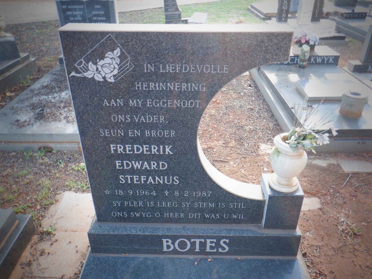 BOTES Frederik Edward Stefanus 1964-1987
