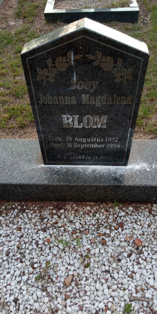 BLOM Johanna Magdalena 1952-1994