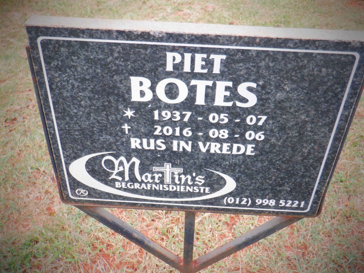 BOTES Piet 1937-2016