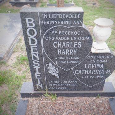 BODENSTEIN Charles Barry 1946-2000 &amp; Levina Catharina M. 1949-